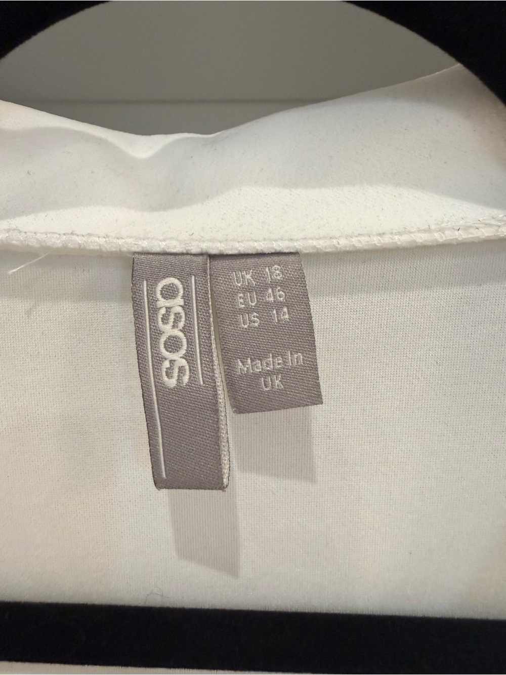 ASOS White Long-Sleeve Twist Front Dress - Picture 2 of 3